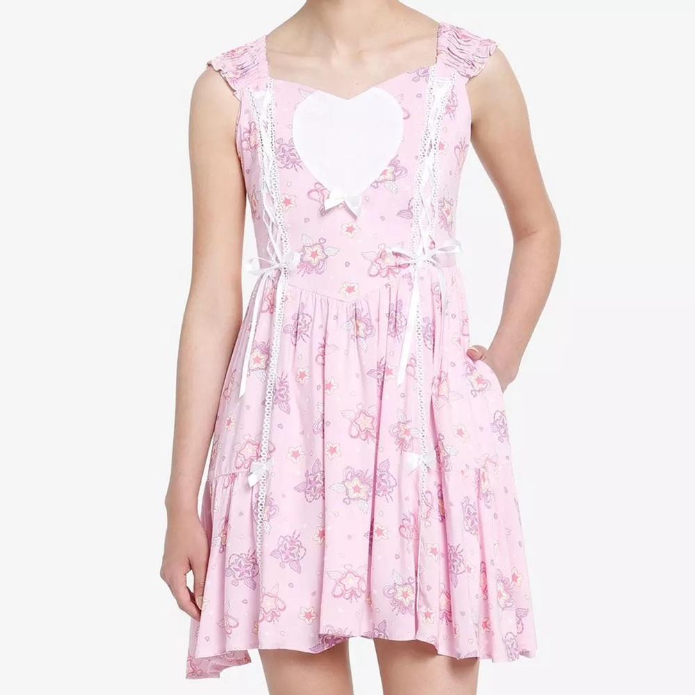 Sweet Society Kawaii Heart Lace-Up Dress Hot‎ Topic